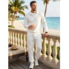 image:imageJMIERR Mens Track Suits 2 Piece Outfits Quarter Zipper Polo Shirt Tracksuit amp Joggers Sweatpants Sweatsuit SetsWhite