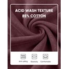 image:imageJMIERR Mens Acid Wash Cotton Vintage Relaxed Fit Crewneck Sweatshirt  Ribbed Collar Cuffs Long Sleeve Casual Pullover Drop Shoulder Y2K Streetwear Top Weekend Outings Fall Winter FashionWild Ginger
