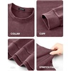 image:imageJMIERR Mens Acid Wash Cotton Vintage Relaxed Fit Crewneck Sweatshirt  Ribbed Collar Cuffs Long Sleeve Casual Pullover Drop Shoulder Y2K Streetwear Top Weekend Outings Fall Winter FashionWild Ginger