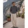 image:imageJMIERR Mens Acid Wash Cotton Vintage Relaxed Fit Crewneck Sweatshirt  Ribbed Collar Cuffs Long Sleeve Casual Pullover Drop Shoulder Y2K Streetwear Top Weekend Outings Fall Winter FashionDark Grey