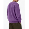 image:imageJMIERR Mens Acid Wash Cotton Vintage Relaxed Fit Crewneck Sweatshirt  Ribbed Collar Cuffs Long Sleeve Casual Pullover Drop Shoulder Y2K Streetwear Top Weekend Outings Fall Winter FashionTillandsia Purple