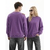 image:imageJMIERR Mens Acid Wash Cotton Vintage Relaxed Fit Crewneck Sweatshirt  Ribbed Collar Cuffs Long Sleeve Casual Pullover Drop Shoulder Y2K Streetwear Top Weekend Outings Fall Winter FashionTillandsia Purple