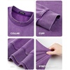 image:imageJMIERR Mens Acid Wash Cotton Vintage Relaxed Fit Crewneck Sweatshirt  Ribbed Collar Cuffs Long Sleeve Casual Pullover Drop Shoulder Y2K Streetwear Top Weekend Outings Fall Winter FashionTillandsia Purple