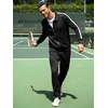 image:imageJMIERR Mens Tracksuits 2 Piece Sweat Suit Full Zip Jacket amp Sweatpants  Full Zip Casual Jacket Joggers Loungewear Warm Up Suits Fall Sports Outfits Jogging SuitsBlack