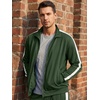 image:imageJMIERR Mens Tracksuits 2 Piece Sweat Suit Full Zip Jacket amp Sweatpants  Full Zip Casual Jacket Joggers Loungewear Warm Up Suits Fall Sports Outfits Jogging SuitsGreen