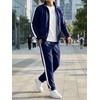 image:imageJMIERR Mens Tracksuits 2 Piece Sweat Suit Full Zip Jacket amp Sweatpants  Full Zip Casual Jacket Joggers Loungewear Warm Up Suits Fall Sports Outfits Jogging SuitsNavy Blue