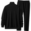 image:imageJMIERR Mens Tracksuits 2 Piece Sweat Suit Full Zip Jacket amp Sweatpants  Full Zip Casual Jacket Joggers Loungewear Warm Up Suits Fall Sports Outfits Jogging SuitsBlack