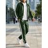 image:imageJMIERR Mens Tracksuits 2 Piece Sweat Suit Full Zip Jacket amp Sweatpants  Full Zip Casual Jacket Joggers Loungewear Warm Up Suits Fall Sports Outfits Jogging SuitsGreen