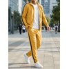 image:imageJMIERR Mens Tracksuits 2 Piece Sweat Suit Full Zip Jacket amp Sweatpants  Full Zip Casual Jacket Joggers Loungewear Warm Up Suits Fall Sports Outfits Jogging SuitsYellow