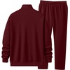 image:imageJMIERR Mens Tracksuits 2 Piece Sweat Suit Full Zip Jacket amp Sweatpants  Full Zip Casual Jacket Joggers Loungewear Warm Up Suits Fall Sports Outfits Jogging SuitsBurgundy