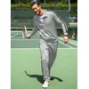image:imageJMIERR Mens Tracksuits 2 Piece Sweat Suit Full Zip Jacket amp Sweatpants  Full Zip Casual Jacket Joggers Loungewear Warm Up Suits Fall Sports Outfits Jogging SuitsLight Grey