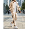 image:imageJMIERR Mens Tracksuits 2 Piece Sweat Suit Full Zip Jacket amp Sweatpants  Full Zip Casual Jacket Joggers Loungewear Warm Up Suits Fall Sports Outfits Jogging SuitsBeige