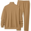 image:imageJMIERR Mens Tracksuits 2 Piece Sweat Suit Full Zip Jacket amp Sweatpants  Full Zip Casual Jacket Joggers Loungewear Warm Up Suits Fall Sports Outfits Jogging SuitsCamel