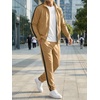 image:imageJMIERR Mens Tracksuits 2 Piece Sweat Suit Full Zip Jacket amp Sweatpants  Full Zip Casual Jacket Joggers Loungewear Warm Up Suits Fall Sports Outfits Jogging SuitsCamel