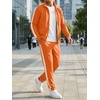image:imageJMIERR Mens Tracksuits 2 Piece Sweat Suit Full Zip Jacket amp Sweatpants  Full Zip Casual Jacket Joggers Loungewear Warm Up Suits Fall Sports Outfits Jogging SuitsOrange