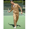 image:imageJMIERR Mens Tracksuits 2 Piece Sweat Suit Full Zip Jacket amp Sweatpants  Full Zip Casual Jacket Joggers Loungewear Warm Up Suits Fall Sports Outfits Jogging SuitsCamel