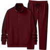 image:imageJMIERR Mens Tracksuits 2 Piece Sweat Suit Full Zip Jacket amp Sweatpants  Full Zip Casual Jacket Joggers Loungewear Warm Up Suits Fall Sports Outfits Jogging SuitsBurgundy