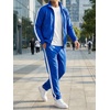image:imageJMIERR Mens Tracksuits 2 Piece Sweat Suit Full Zip Jacket amp Sweatpants  Full Zip Casual Jacket Joggers Loungewear Warm Up Suits Fall Sports Outfits Jogging SuitsBlue