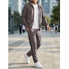 image:imageJMIERR Mens Tracksuits 2 Piece Sweat Suit Full Zip Jacket amp Sweatpants  Full Zip Casual Jacket Joggers Loungewear Warm Up Suits Fall Sports Outfits Jogging SuitsGrey