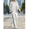 image:imageJMIERR Mens Tracksuits 2 Piece Sweat Suit Full Zip Jacket amp Sweatpants  Full Zip Casual Jacket Joggers Loungewear Warm Up Suits Fall Sports Outfits Jogging SuitsWhite