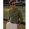 image:imageJMIERR Mens Henley Shirts Ribbed Long Sleeve T ShirtsGreen