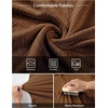 image:imageJMIERR Mens Textured Collared Casual Short Sleeve Knit Polo ShirtsChestnut