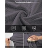 image:imageJMIERR Mens Textured Collared Casual Short Sleeve Knit Polo ShirtsDark Grey