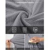 image:imageJMIERR Mens Textured Collared Casual Short Sleeve Knit Polo ShirtsGray