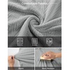 image:imageJMIERR Mens Textured Collared Casual Short Sleeve Knit Polo ShirtsLight Grey