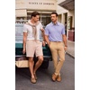 image:imageJMIERR Mens Textured Collared Casual Short Sleeve Knit Polo ShirtsLight Purple