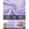 image:imageJMIERR Mens Textured Collared Casual Short Sleeve Knit Polo ShirtsLight Purple