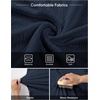 image:imageJMIERR Mens Textured Collared Casual Short Sleeve Knit Polo ShirtsNavy Blue