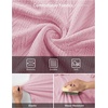 image:imageJMIERR Mens Textured Collared Casual Short Sleeve Knit Polo ShirtsPink