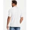 image:imageJMIERR Mens Textured Collared Casual Short Sleeve Knit Polo ShirtsWhite