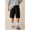 image:imageJMIERR Mens Acid Wash Cotton Loose Fit Drawstring Baggy Sweat ShortsBlack