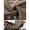 image:imageJMIERR Mens Acid Wash Cotton Loose Fit Drawstring Baggy Sweat ShortsBrown
