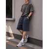 image:imageJMIERR Mens Acid Wash Cotton Loose Fit Drawstring Baggy Sweat ShortsCarbon Grey