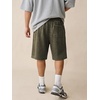 image:imageJMIERR Mens Acid Wash Cotton Loose Fit Drawstring Baggy Sweat ShortsJungle Green
