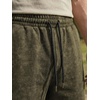 image:imageJMIERR Mens Acid Wash Cotton Loose Fit Drawstring Baggy Sweat ShortsJungle Green