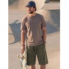 image:imageJMIERR Mens Acid Wash Cotton Loose Fit Drawstring Baggy Sweat ShortsJungle Green