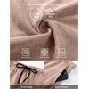 image:imageJMIERR Mens Acid Wash Cotton Loose Fit Drawstring Baggy Sweat ShortsLight French Beige