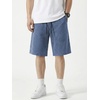 image:imageJMIERR Mens Acid Wash Cotton Loose Fit Drawstring Baggy Sweat ShortsReal Teal
