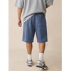 image:imageJMIERR Mens Acid Wash Cotton Loose Fit Drawstring Baggy Sweat ShortsReal Teal