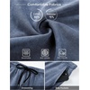 image:imageJMIERR Mens Acid Wash Cotton Loose Fit Drawstring Baggy Sweat ShortsReal Teal