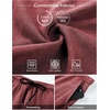 image:imageJMIERR Mens Acid Wash Cotton Loose Fit Drawstring Baggy Sweat ShortsRed Dahlia