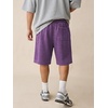 image:imageJMIERR Mens Acid Wash Cotton Loose Fit Drawstring Baggy Sweat ShortsTillandsia Purple