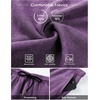 image:imageJMIERR Mens Acid Wash Cotton Loose Fit Drawstring Baggy Sweat ShortsTillandsia Purple