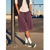 image:imageJMIERR Mens Acid Wash Cotton Loose Fit Drawstring Baggy Sweat ShortsWild Ginger