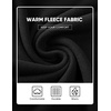 image:imageJMIERR Mens Hooded Pullover Fleece Long Sleeve Muscle Fit Henley ShirtsBlack