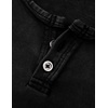 image:imageJMIERR Mens Long Sleeve Wash Cotton Henley ShirtsBlack